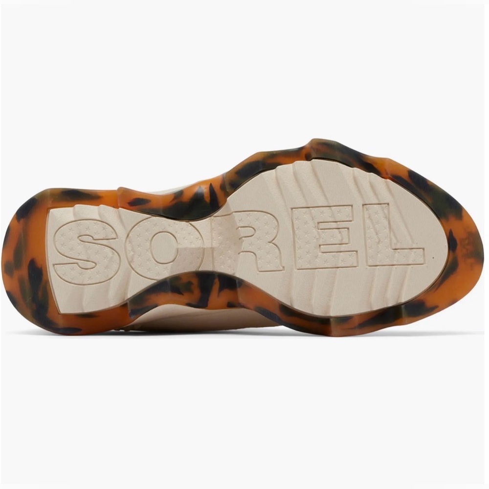 Sorel Kinetic Impact Tortoise Shell Beige Ivory Wonder Lace Sneaker Chunky - Picture 5 of 10